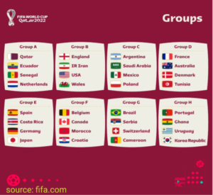 Fifa worldcup group 2022